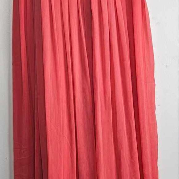 Torrid Bright Coral Chiffon Maxi Dress, Size 2 - Picture 3 of 12